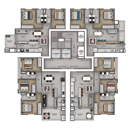 Imagem Byron Bay - Apartamento à venda no bairro Vila Operária - Itajaí/SC