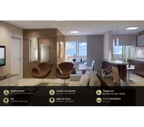 Imagem Apartamento com 3 Quartos à Venda, 92 m² em Centro - Criciúma