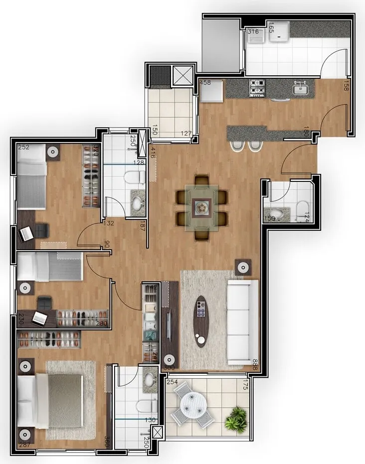 Imagem APARTAMENTO RESIDENCIAL em Curitiba - PR, Ahú