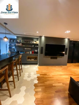 Imagem Apartamento Mobiliado e Decorado à Venda No Brooklin Com 1 Suíte e 2 Vagas
