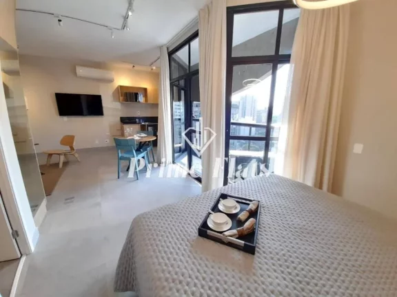 Imagem Flat disponível para venda no Hotel Address Faria Lima by Intercity, com 42m², 1 dormitório e 1 vaga de garagem