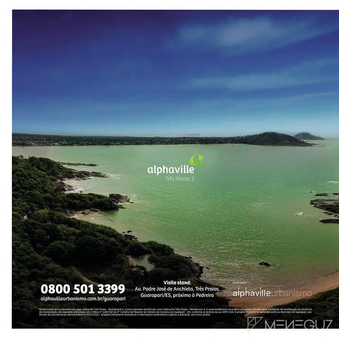 Imagem Lote no Alphaville 3 Praias Residencial 03, lote de frente para o mar