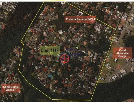 Imagem Terreno à venda, 1000 m² - Condomínio Recanto Inpla - Granja Viana - Carapicuíba/SP