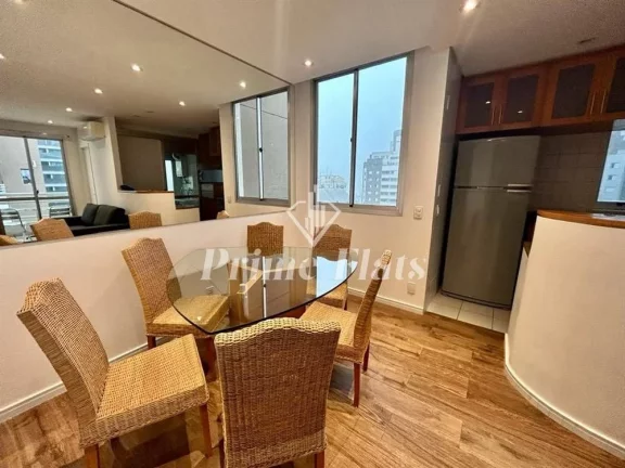 Imagem Flat disponível para venda no Twin Towers Ibirapuera, com 74m², 2 dormitórios e 2 vagas de garagem
