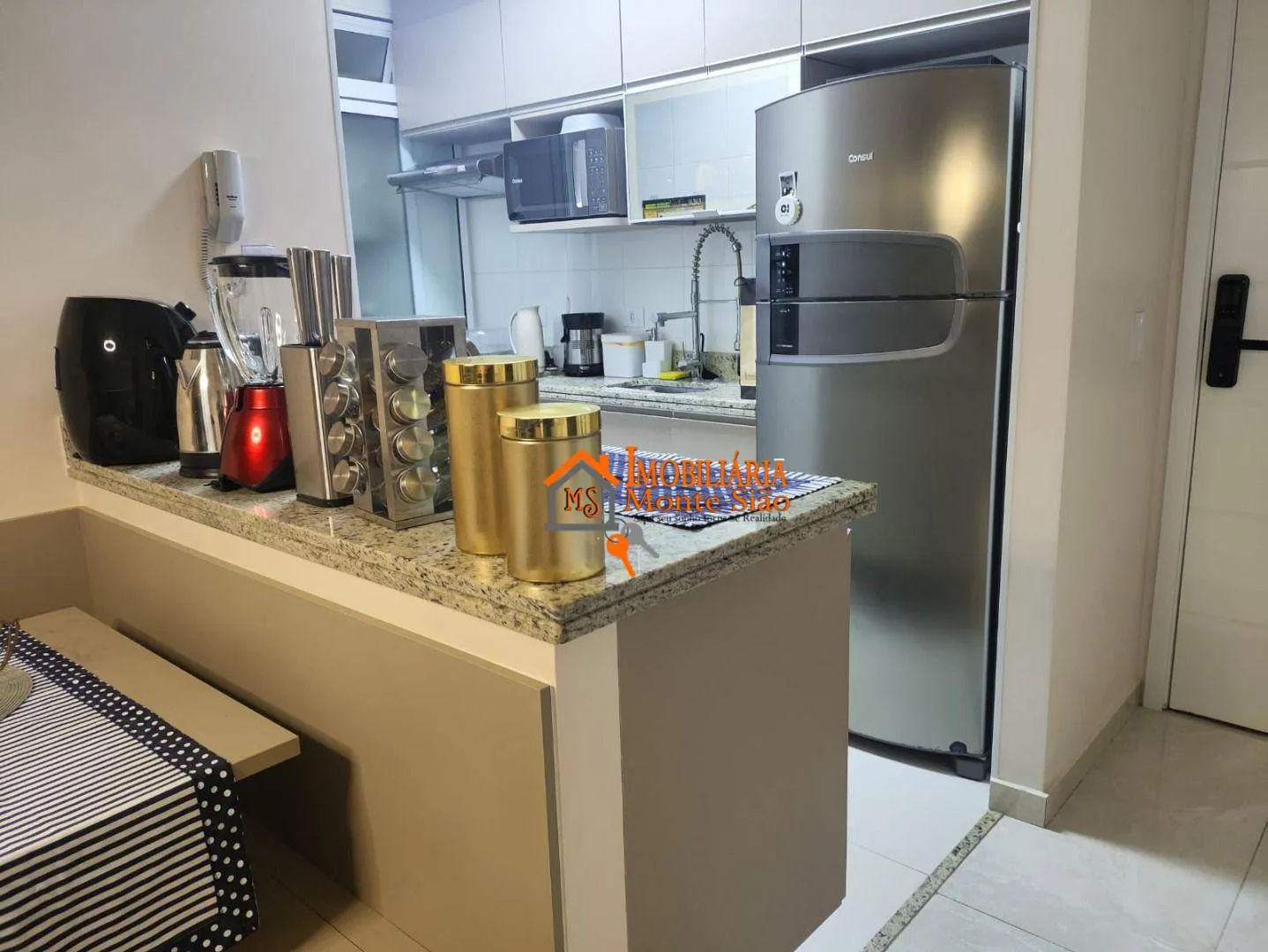 Imagem Apartamento a venda com 61m² com 2 quartos, 1 suíte, 1 vaga coberta e varanda gourmet - Jardim Aida