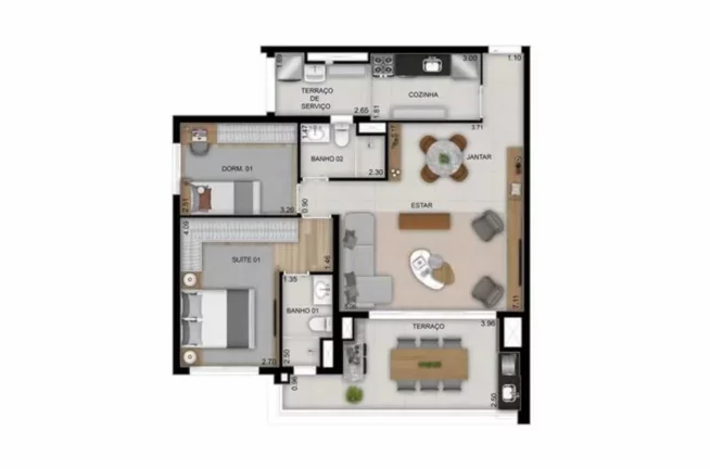 Imagem HIGH LINE TATUAPÉ - DIÁLOGO - Apartamento de 75m² (Garden), a 550 metros da estação Tatuapé!!