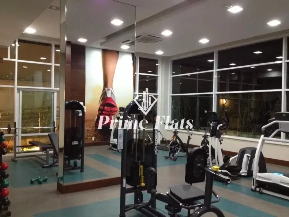 Imagem Flat disponível para locação no Estanconfor Villa Olímpia, com 133m², 2 dormitórios e 2 vagas de garagem
