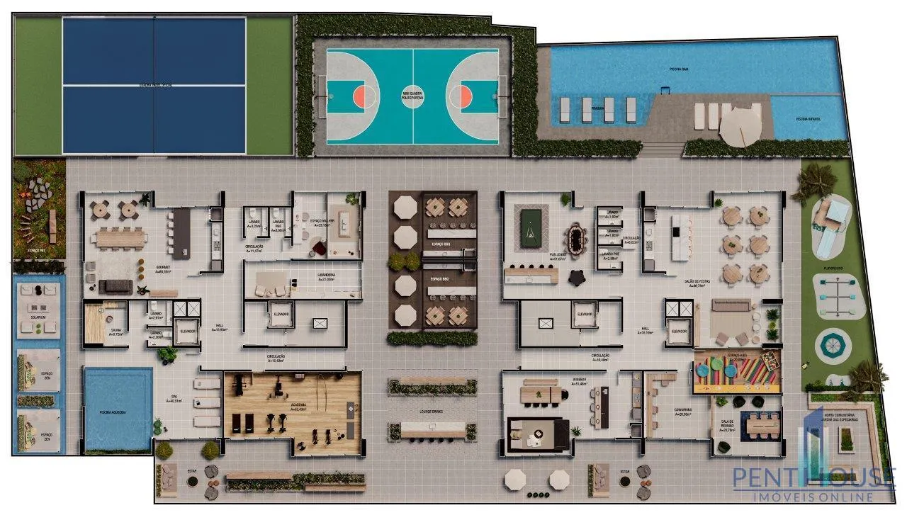 Imagem Apartamento Zona Central para Venda em Itajaí, Praia Brava de Itajaí, 2 dormitórios, 2 suítes, 3 banheiros, 1 vaga