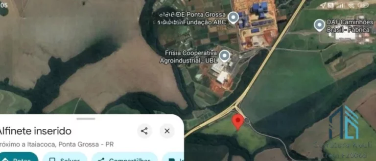 Imagem Terreno a venda 200 mil m², em polo Industrial, 10 km do centro de Ponta Grossa PR