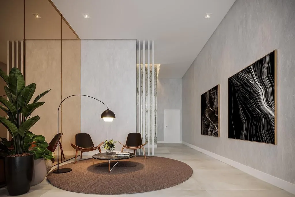 Imagem A harmonia perfeita entre a arquitetura funcional e o design confortável, com duas torres baixas co...