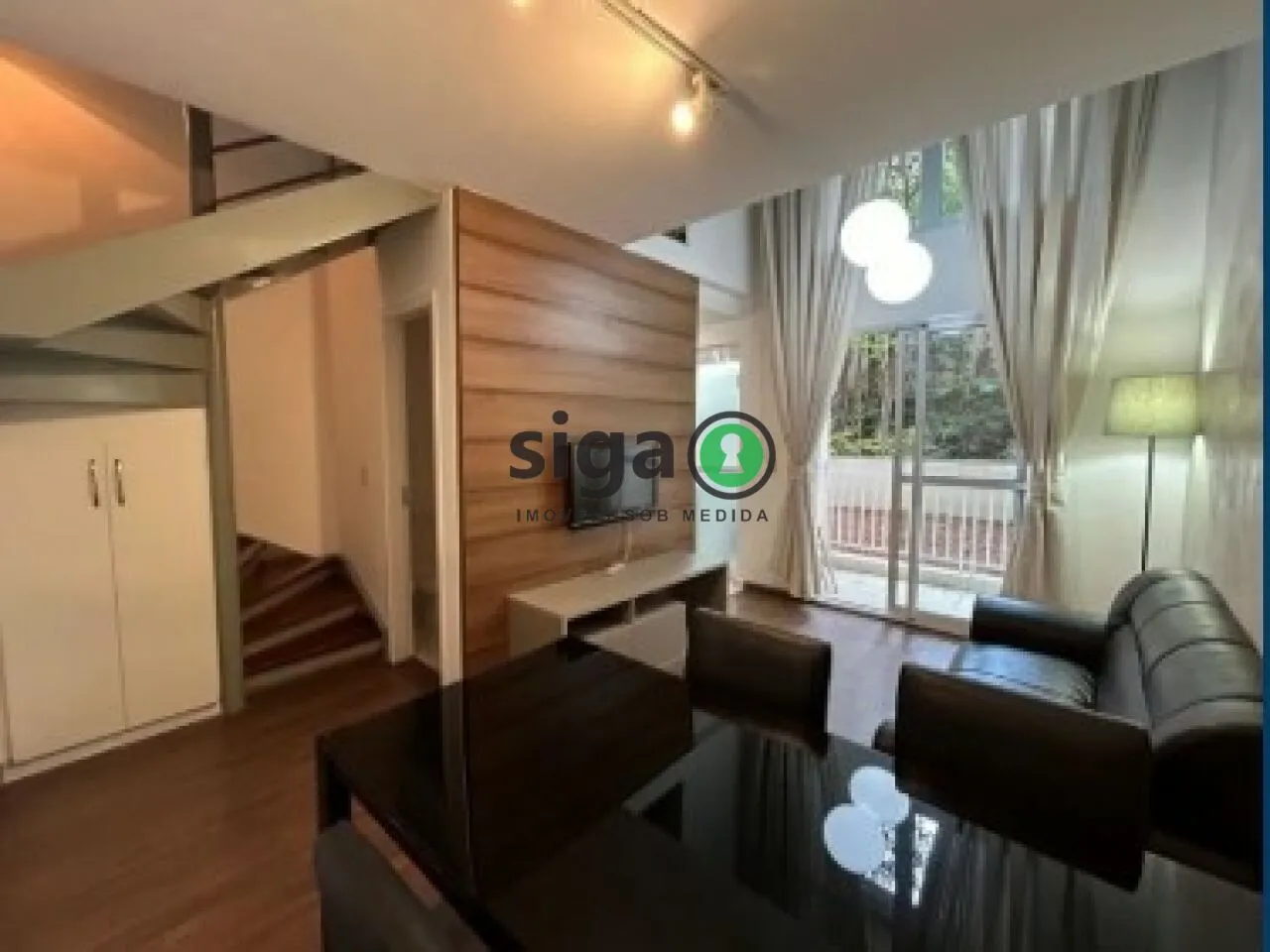 Foto do imóvel Apartamento mobiliado com pé-direito duplo e lazer completo!!!!