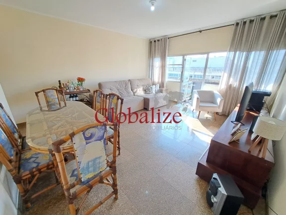Foto do imóvel Apartamento com 131m², 2 quartos, varanda, dependência, vaga demarcada por R$720.000,00 no Gonzaga em Santos