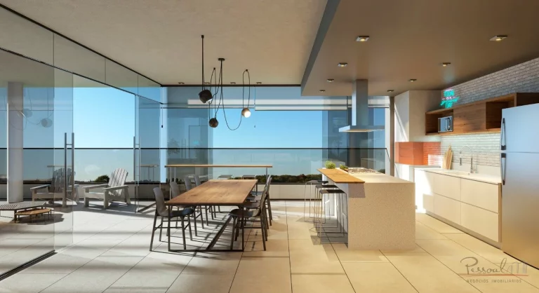 Imagem Apartamento de 1 dormitório, cozinha americana, área de serviço, e banheiro social. O Viva Trinda...