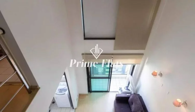 Imagem Flat disponível para venda no International Duplex Residence em Moema, com 42m², 1 dormitório e 1 vaga de garagem