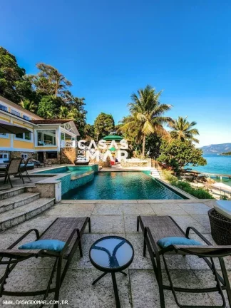 Imagem Casa Frente Mar para Temporada em Angra dos Reis / RJ no bairro Mombaça