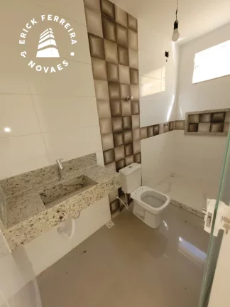Imagem Casa Linear 3 quartos sendo uma suíte duas vagas de garagem porcelanato Santa Mônica Guarapari