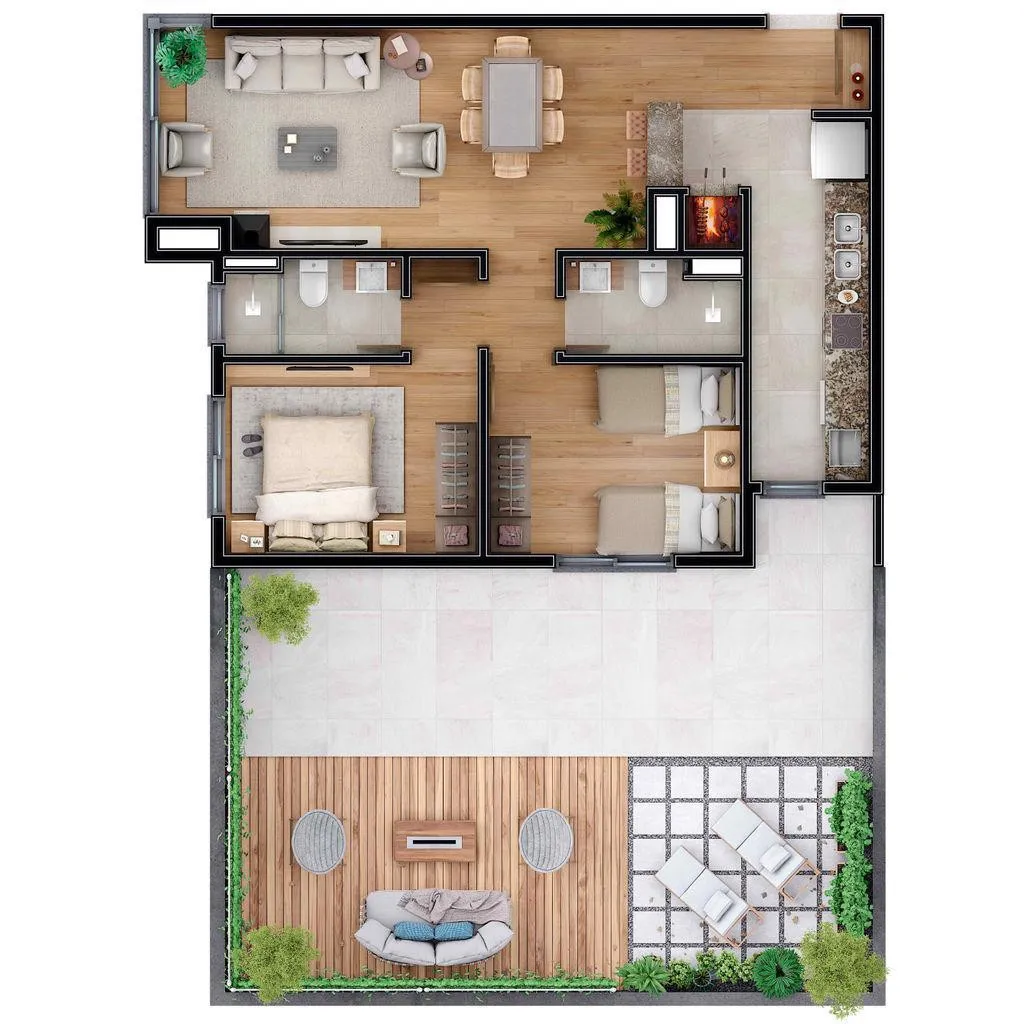 Imagem Apartamento à venda em Gramado, Carniel, com 2 quartos, 84.94m2