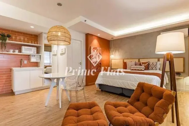 Imagem Flat disponível para locação no The World Executive Flat na Vila Olímpia, com 30m², 1 dormitório e 1 vaga