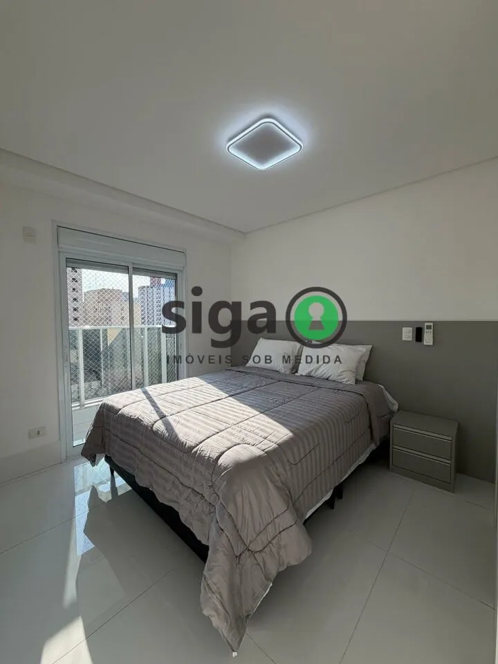 Imagem Apartamento Mobiliado para Locação com Ar Condicionado e Sacada Gourmet Próximo à Celso Garcia e M