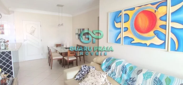 Imagem Apartamento Padrão com sacada gourmet à 300m da praia.