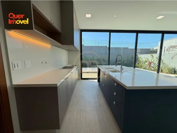 Imagem Casa em condomínio Siena: 3 quartos, 3 suítes, 2 salas, 4 banheiros, 4 vagas de garagem, 250m² - Ribeirão Preto-SP. Quer imóvel Negócios Imobiliários!