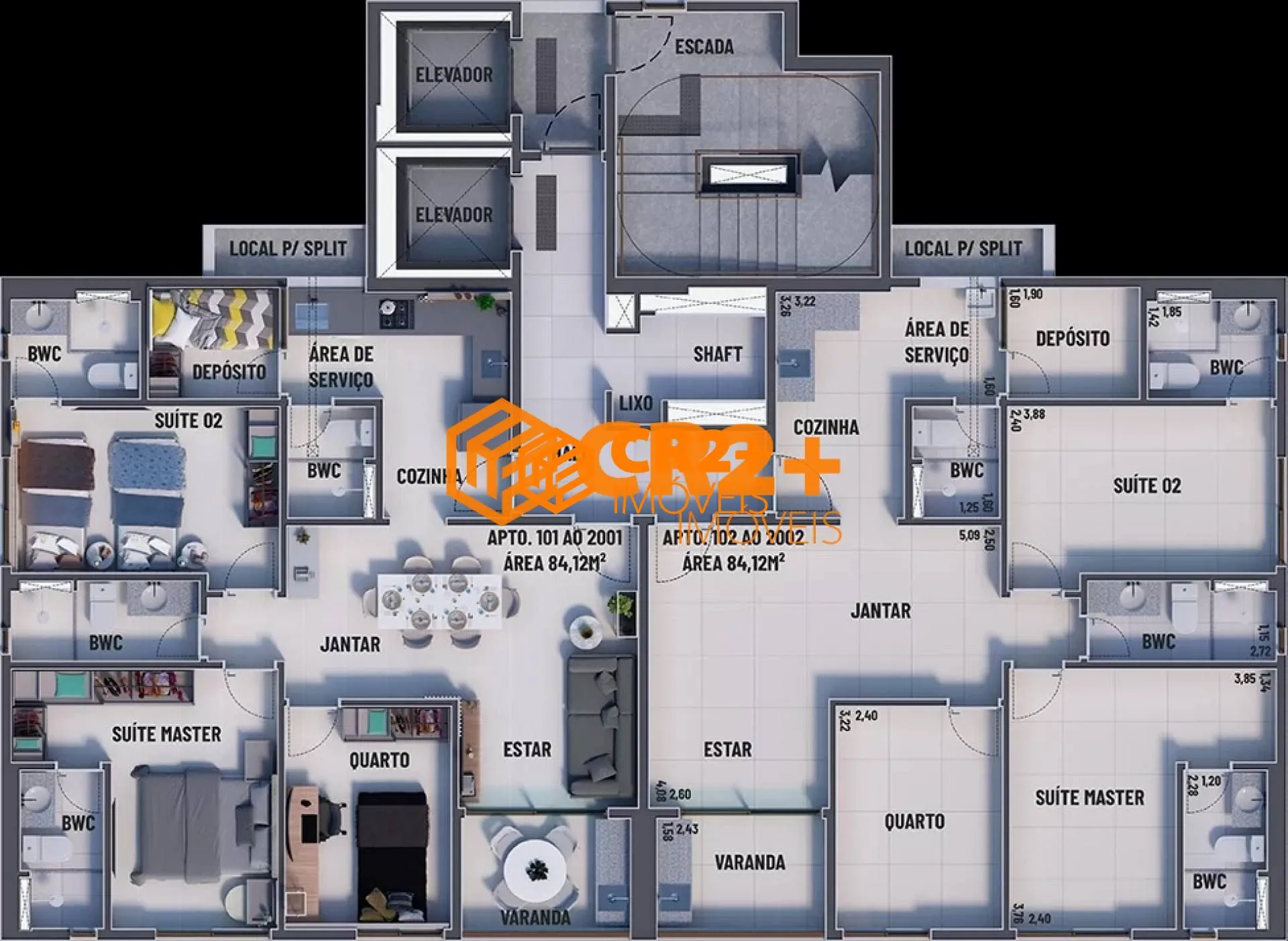 Imagem Apartamento a Venda de 84m² com 3 quartos 2 suítes na Encruzilhada em Recife