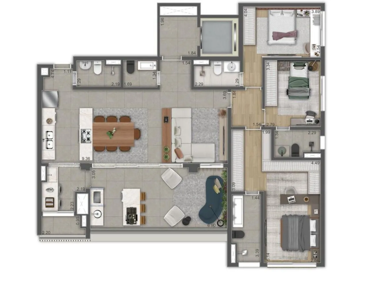 Imagem APARTAMENTO RESIDENCIAL em São Paulo - SP, Brooklin Paulista