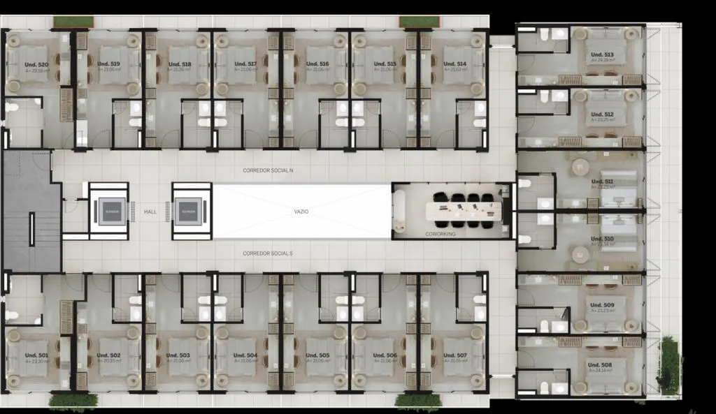 Imagem Flat à beira-mar no Bessa, com 20 m², vaga de garagem e estrutura completa de lazer e bem-estar no Sand Park.