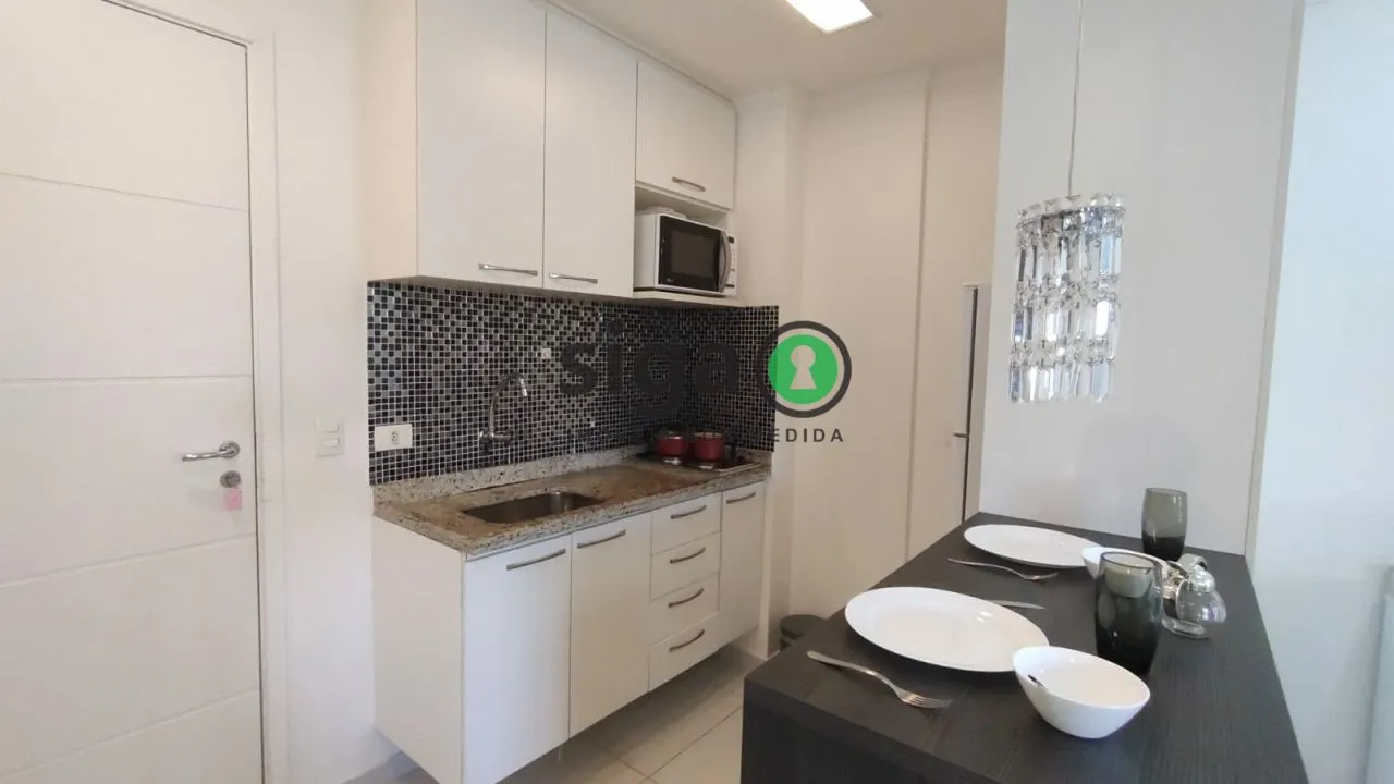 Imagem Studio mobibiliado de 33m², locação por R$ 3.197,00 - Panamby - São Paulo/SP