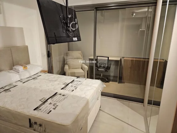 Imagem Alugue já! Apartamento para locação em Pinheiros, São Paulo - 1 quarto, 1 sala, 1 banheiro, 25m² de área.