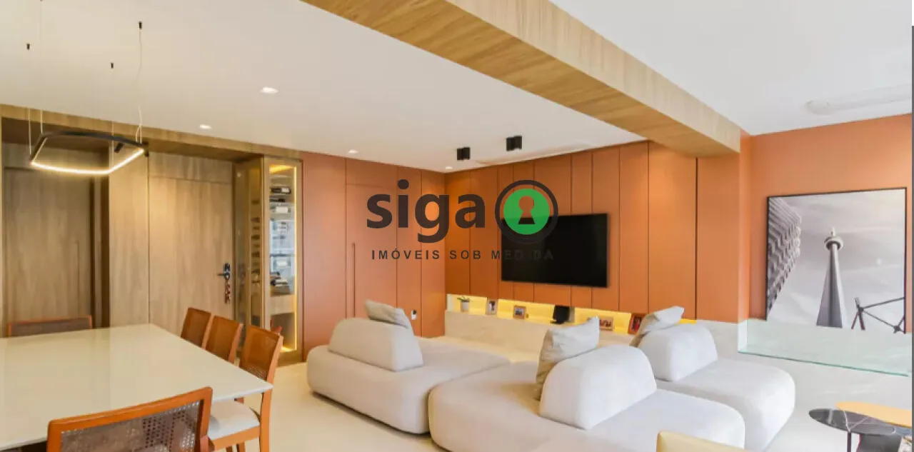 Imagem Apartamento de 141m2 à venda no Brooklin, com 03 suítes e 2 vagas