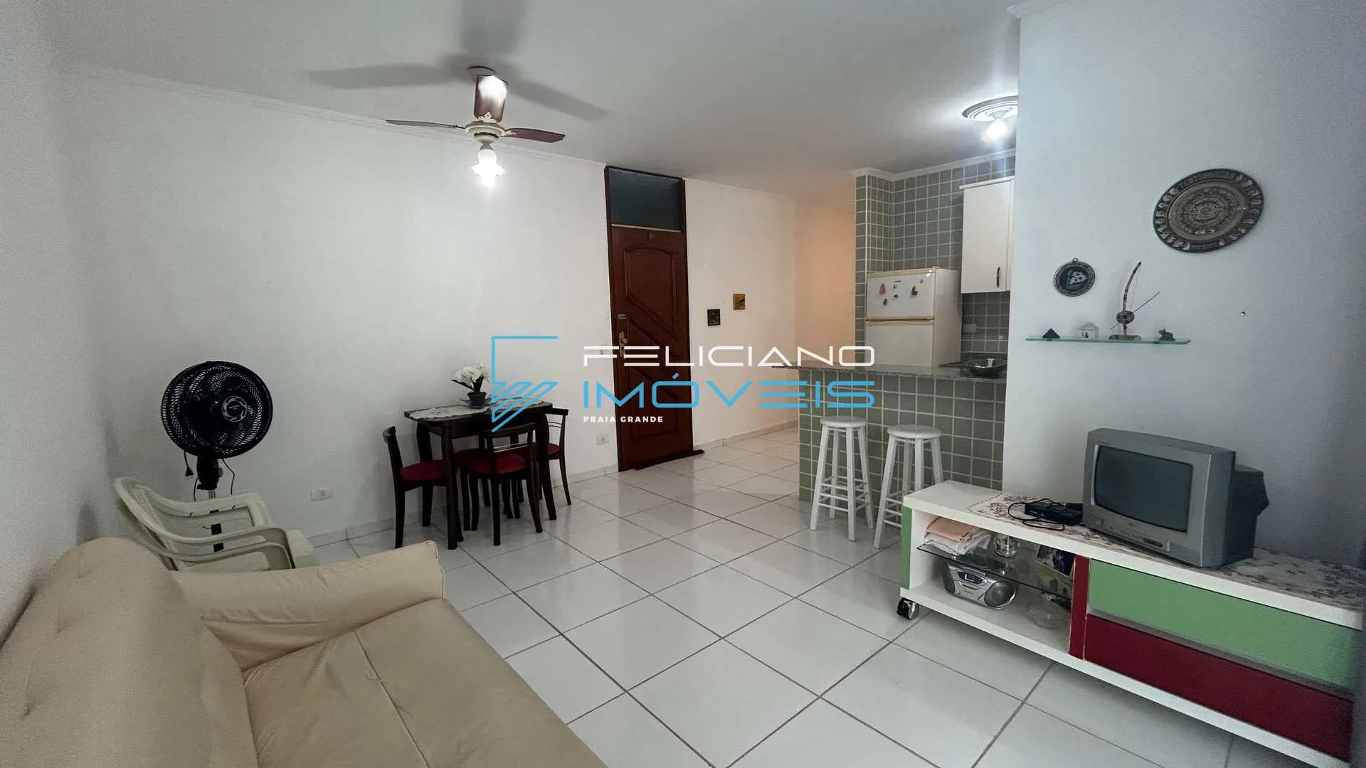 Imagem Apartamento com 1 quarto, Balneário Maracanã, Praia Grande - R$ 299 mil, Cod: 6955