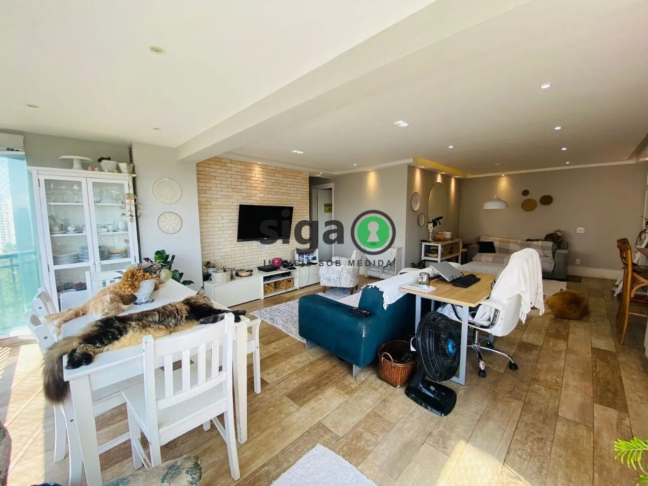 Imagem Apartamento moderno com 3 quartos, varanda integrada e acabamento de alto padrão