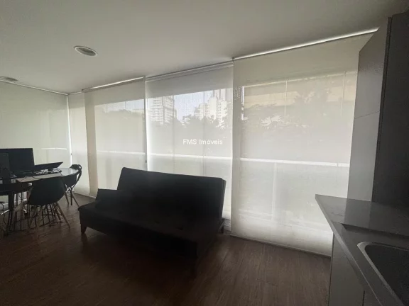 Imagem Apartamento à venda na Consolação - São Paulo: 2 quartos, 1 sala, 2 banheiros, 1 vaga de garagem - 64m² de área.