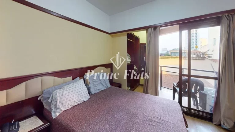 Imagem Flat disponível para locação no Champs Elysees, com 25m², 1 dormitório e 1 vaga