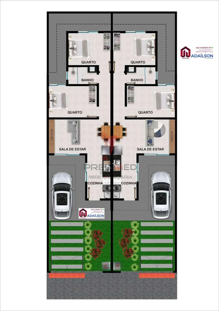 Imagem Casa 2 quartos em Bela Vista, Loteamento Jardins, Palhoça SC -BRASIL