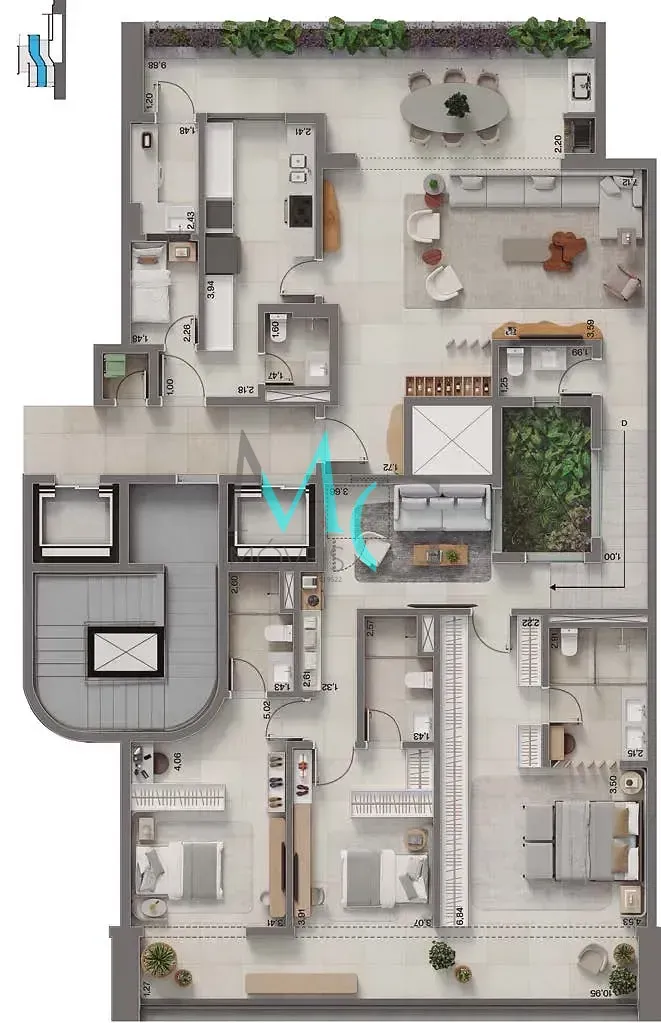 Imagem Apartamento à venda 4 Quartos 2 Suites 3 Vagas 224.88M² Barra da Tijuca Rio de Janeiro - RJ | Península Insigna
