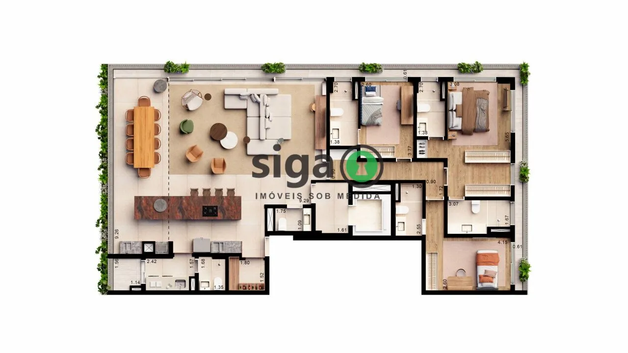 Imagem Apartamento à venta Alto de Pinheiros 4suítes-3 vagas- Beach Tenis