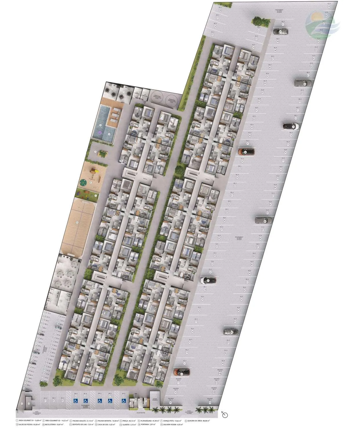 Imagem Apartamento 2 quartos, 1 Suite, no ALPHA das Figueiras, Campina Grande - PB