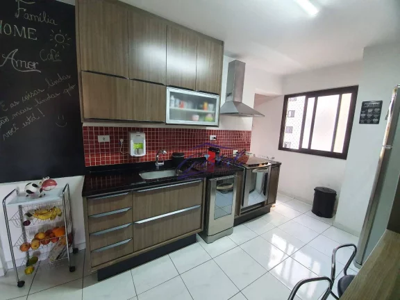 Imagem Apartamento com 3 dormitórios (sendo 01 suíte) à venda, 110 m² - Chácara Agrindus - Taboão da Serra/SP