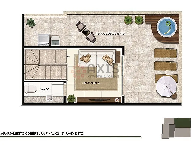 Imagem Studio à venda no Sagrada Família - Duplex com área externa