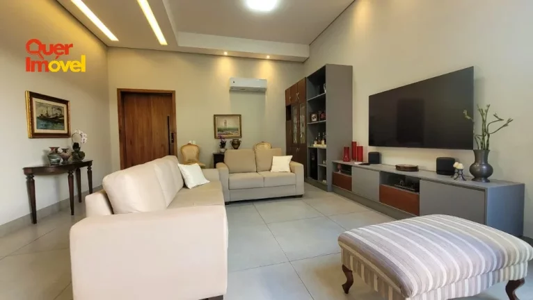 Imagem Casa de Luxo à Venda em Condomínio na AVENIDA OSCAR NIEMEYER, Quinta dos Ventos, Ribeirão Preto-SP - 3 suítes, 4 vagas - Quer Imóvel Negócios Imobiliários