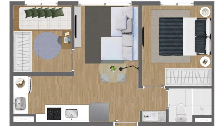 Imagem Oportunidade Imperdível: Apartamento à venda em Guaianases, São Paulo-SP, com 2 quartos, 1 banheiro e 1 vaga de garagem!