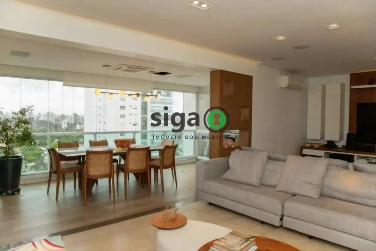 Imagem Apartamento alto padrão com 3 suítes, varanda gourmet e quadra de tênis no Campo Belo