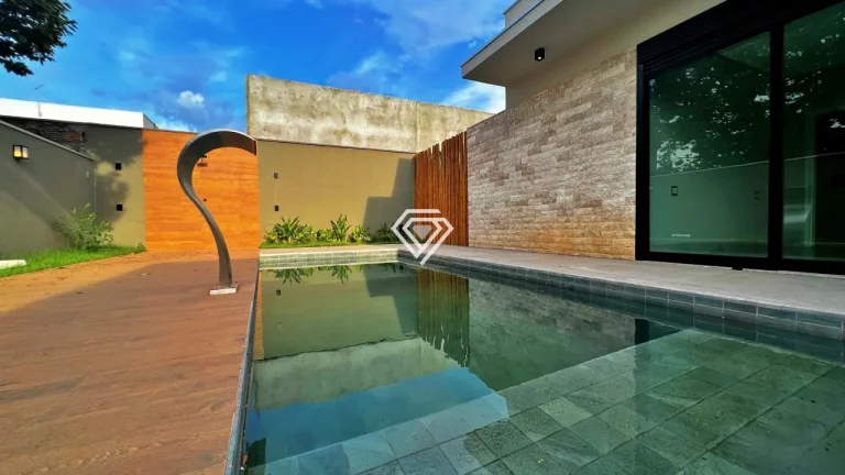 Imagem Casa 3 Suítes, + Escritório, 240 m² c/ lazer à venda no Condomínio Caribe
