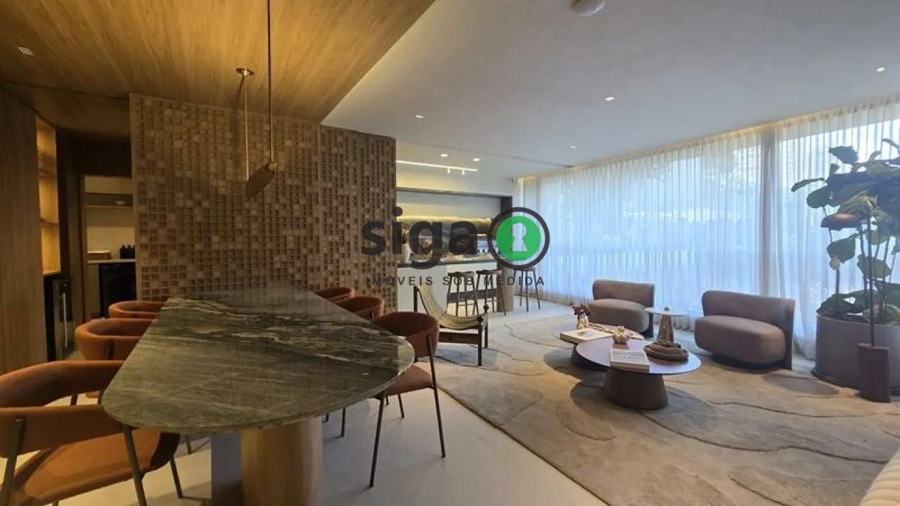 Imagem Apartamento 130 m² no Brooklin, 3 suítes, varanda gourmet, quadra de tênis e lazer completo