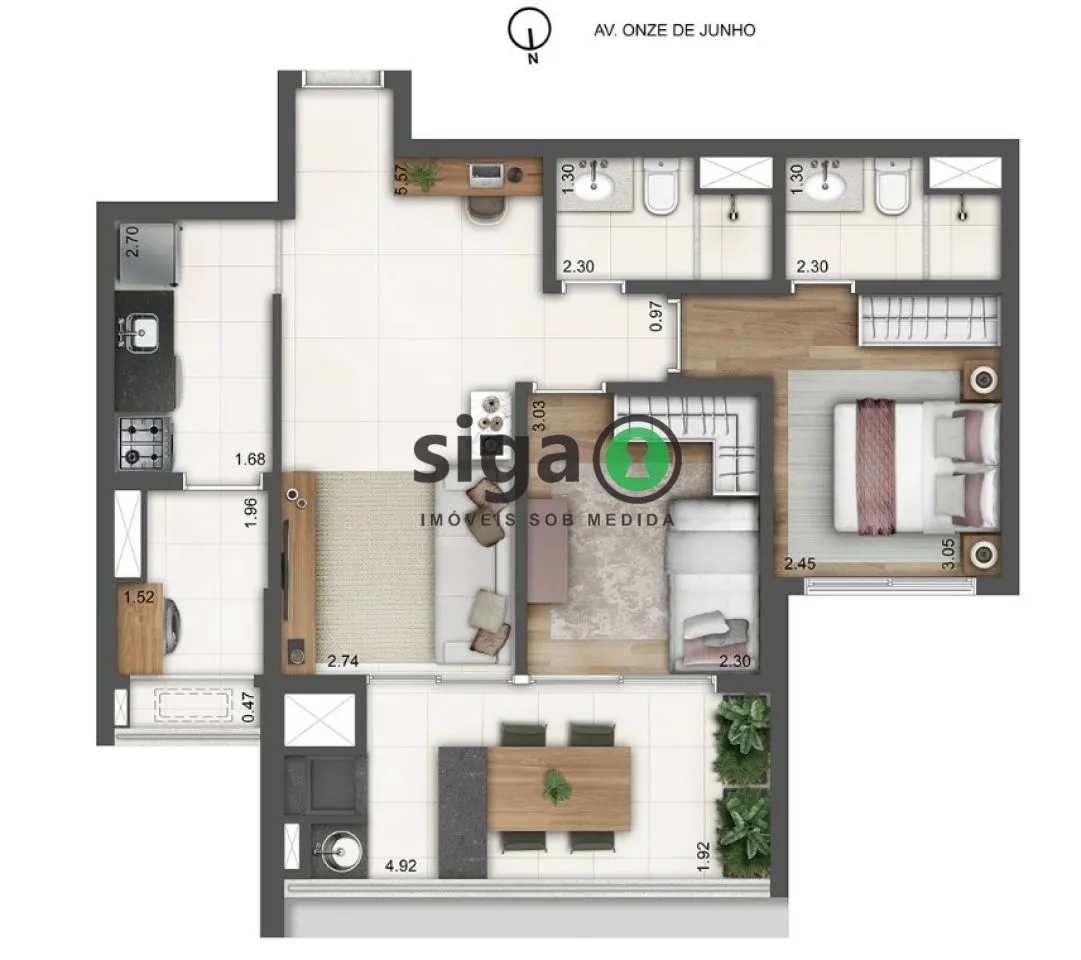 Imagem Apartamento para venda na Vila Clementino 02 dormitórios, São Paulo - SP