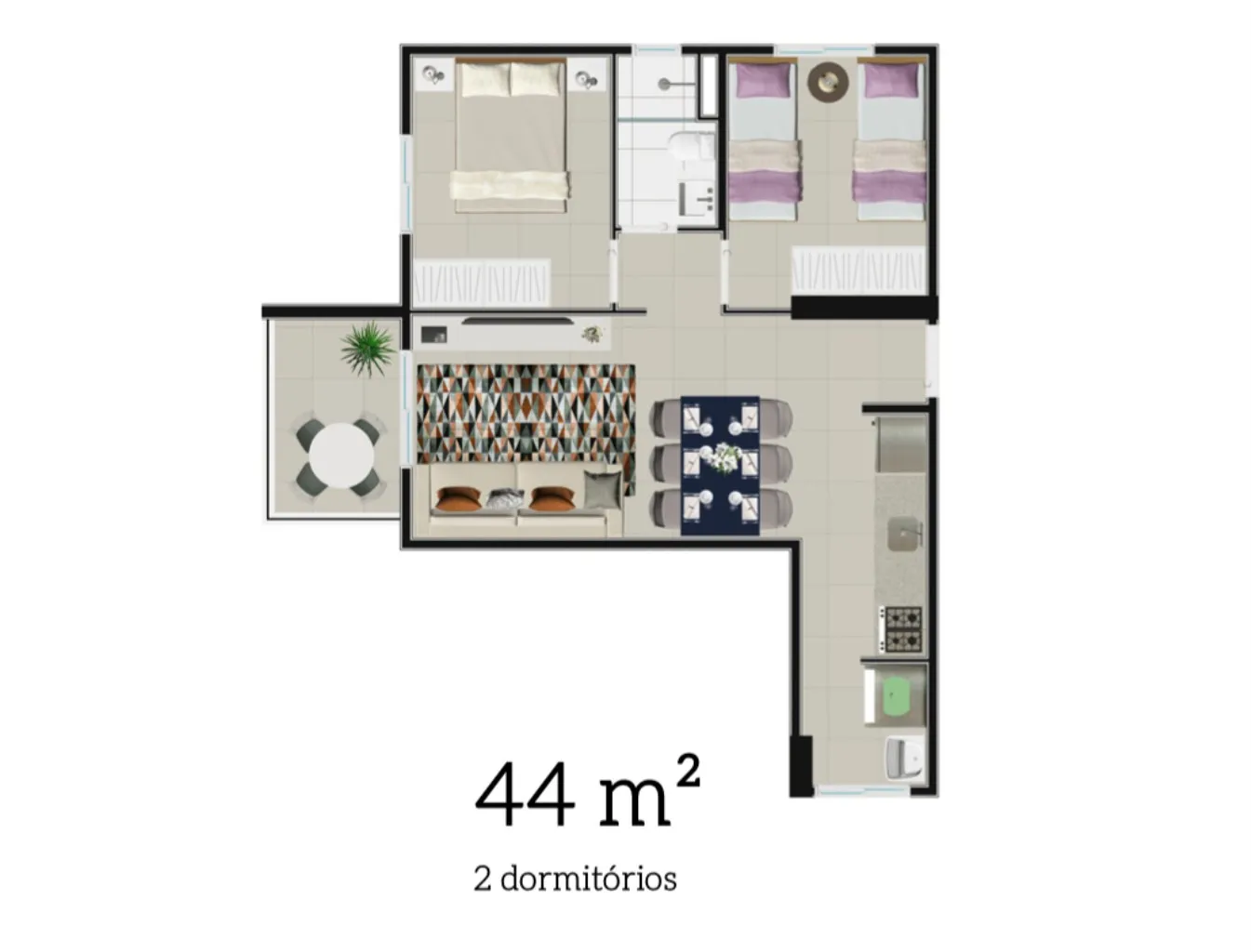 Imagem Comprar apartamento com 2 quartos em Tatuapé, São Paulo-SP