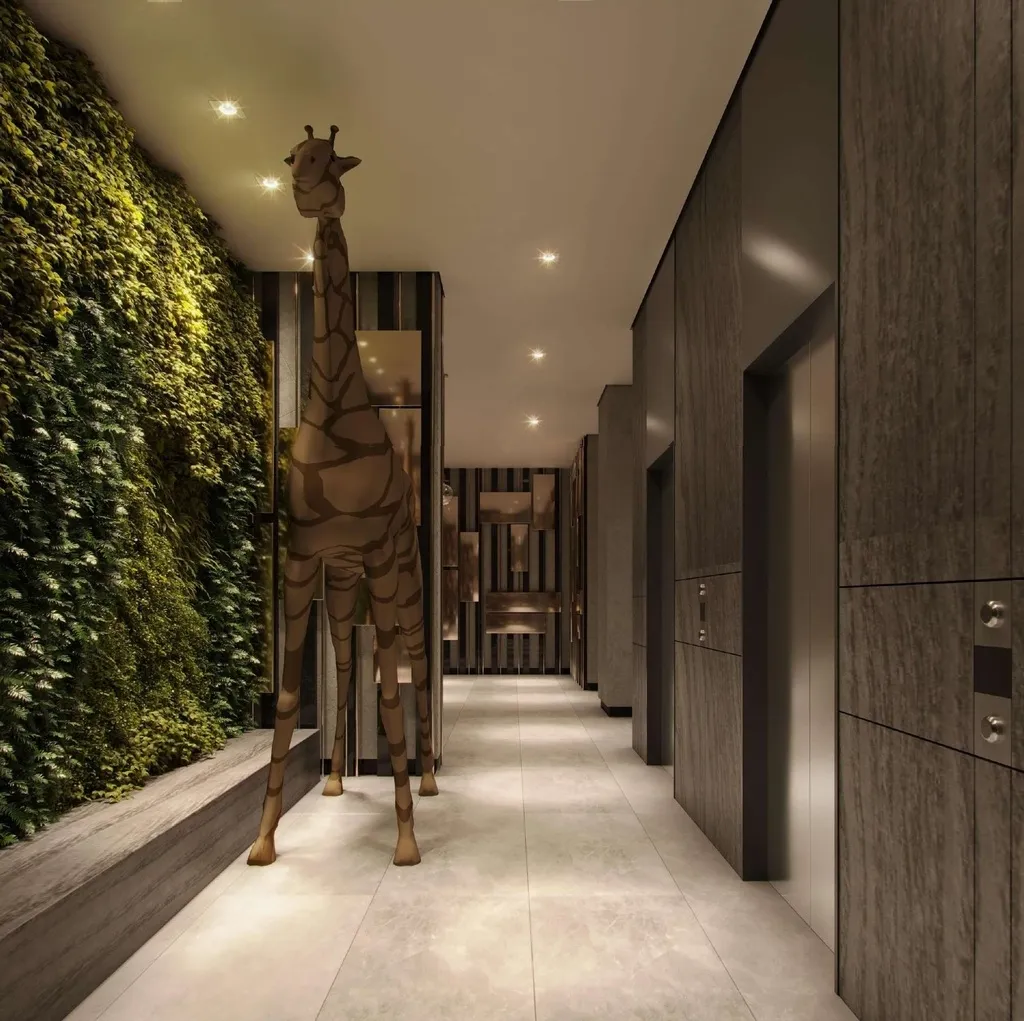 Imagem DNA de design, sofisticação e arquitetura contemporânea que interage e se insere à textura do ba...