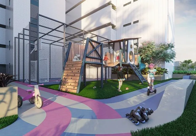 Imagem Apartamento de 77 m² no Eco Jardins, com 3 quartos, 2 suítes, varanda gourmet e lazer completo no Jardim Oceania.